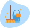 brush and clean widget icon